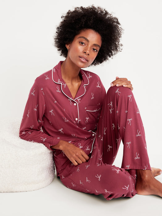 Knit Jersey Pajama Pant Set