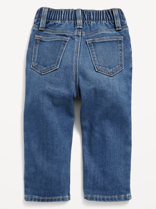 Built-In Warm Straight Jeans for Toddler Boys