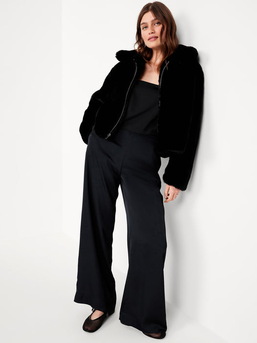 Satin Crop Shell Tank