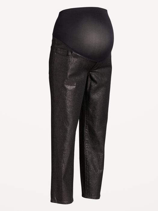 Maternity Full-Panel OG Straight Shine Jeans