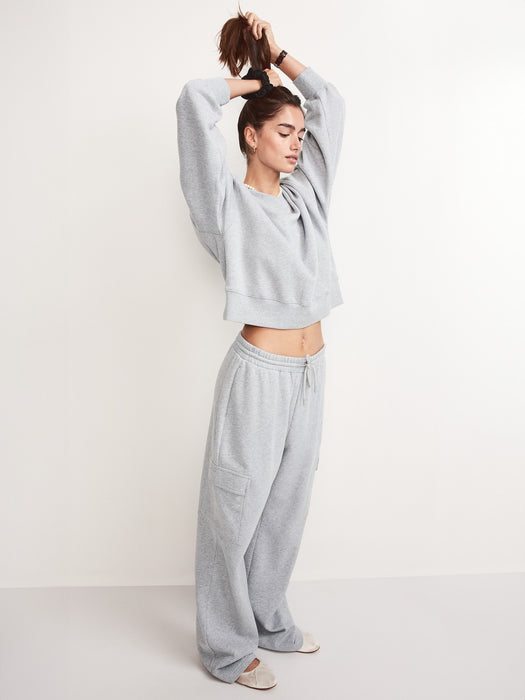 Extra High-Waisted SoComfy Cargo Wide-Leg Sweatpants