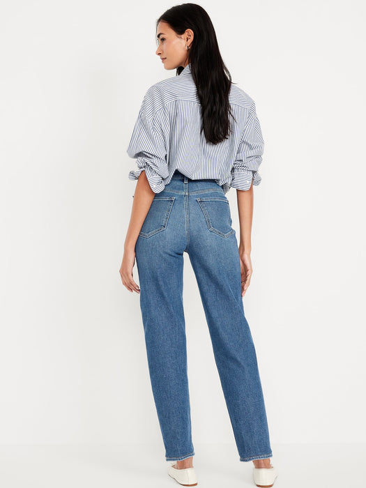 High-Waisted Built-In Warm OG Straight Ankle Jeans