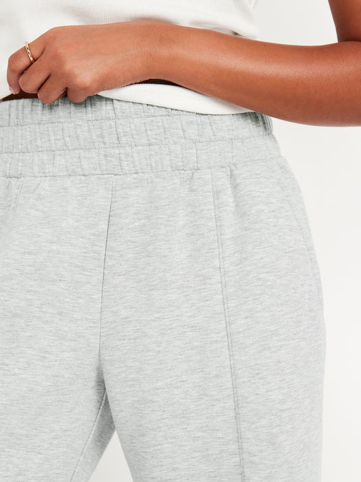 High-Waisted Bounce Fleece Wide-Leg Sweatpants