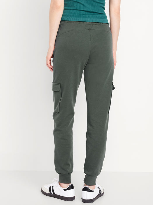 High-Waisted Dynamic Fleece Cargo Joggers