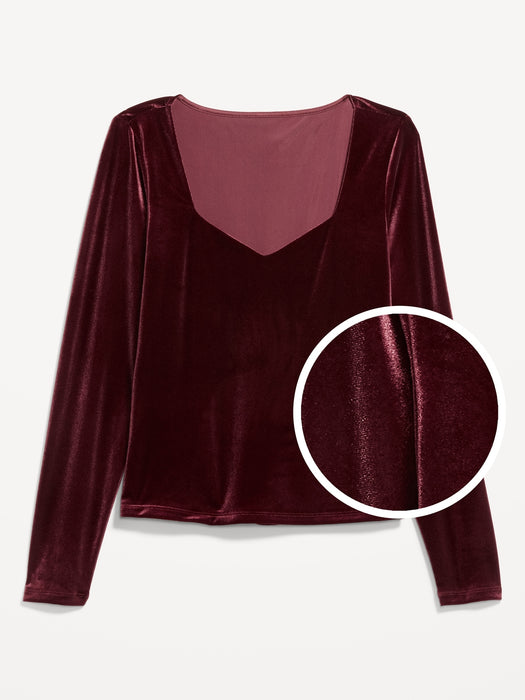 Fitted Velvet Top