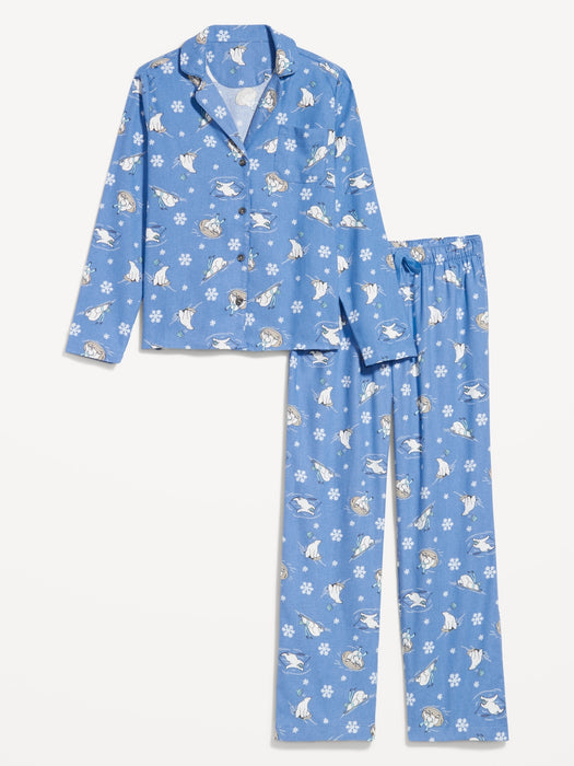 Flannel Pajama Set for Women