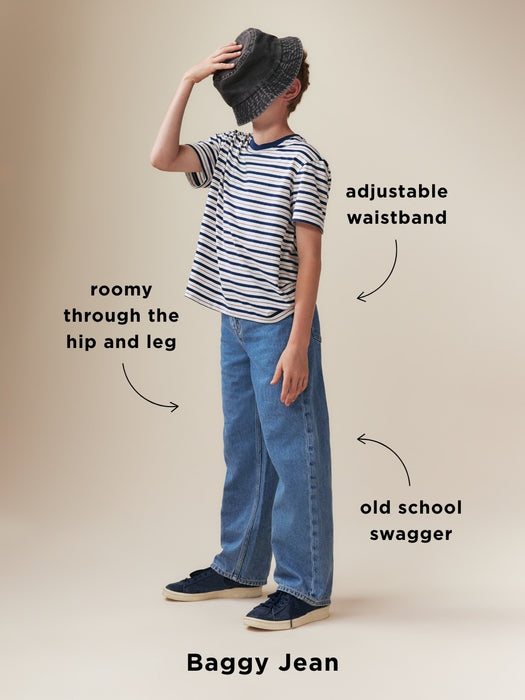 Original Baggy Non-Stretch Jeans for Boys