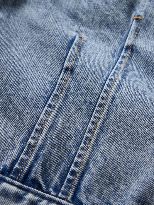 Barrel-Sleeve Icon Denim Jacket