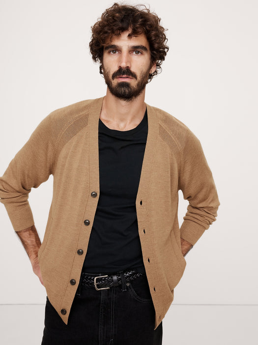 Italian Merino Cardigan Sweater