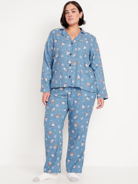 Flannel Pajama Set for Women