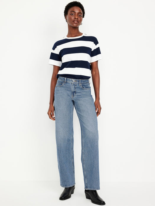 Mid-Rise Wide-Leg Jeans