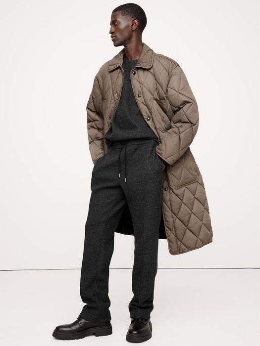 Brushed Crew-Neck Sweatshirt With Wool