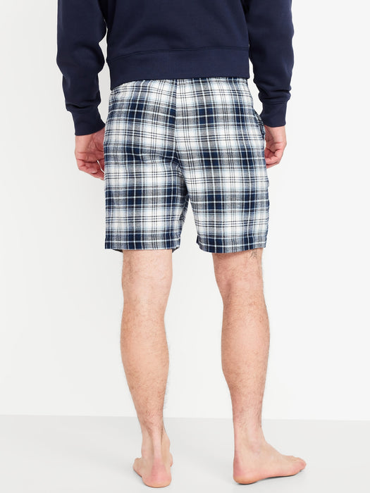 Flannel Pajama Shorts for Men