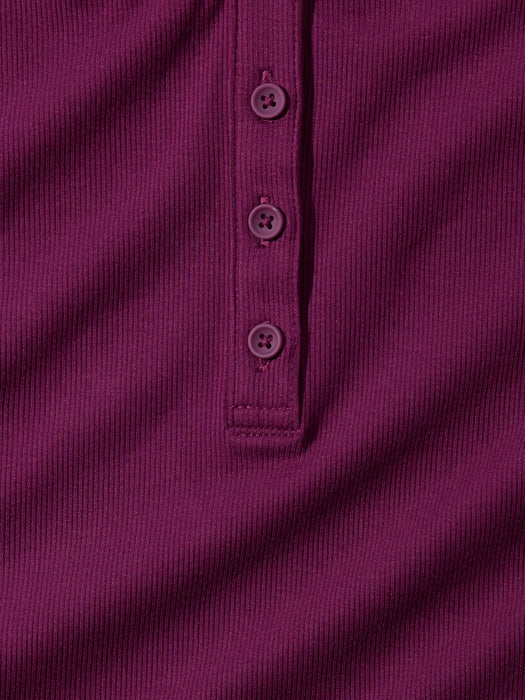 Signature Rib Henley Top