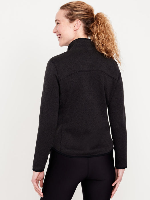 Fleece-Knit Zip Jacket