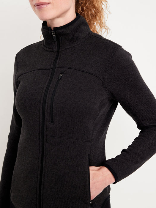 Fleece-Knit Zip Jacket