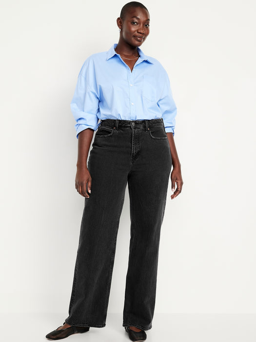 Curvy Extra High-Waisted Wide-Leg Jeans