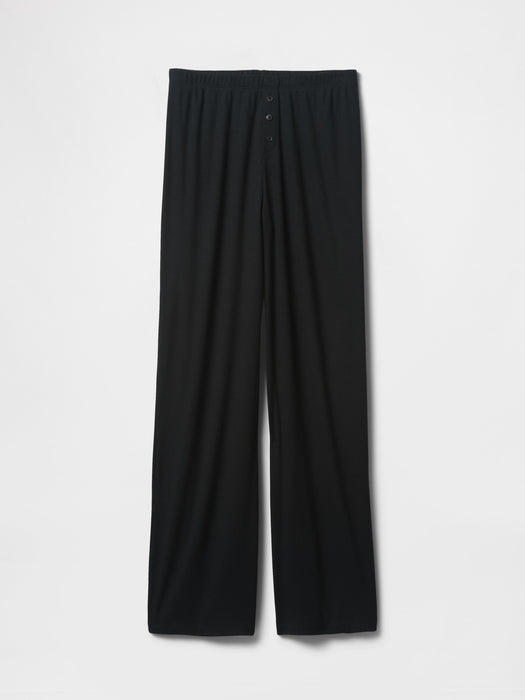 MiniRib Wide-Leg PJ Pants