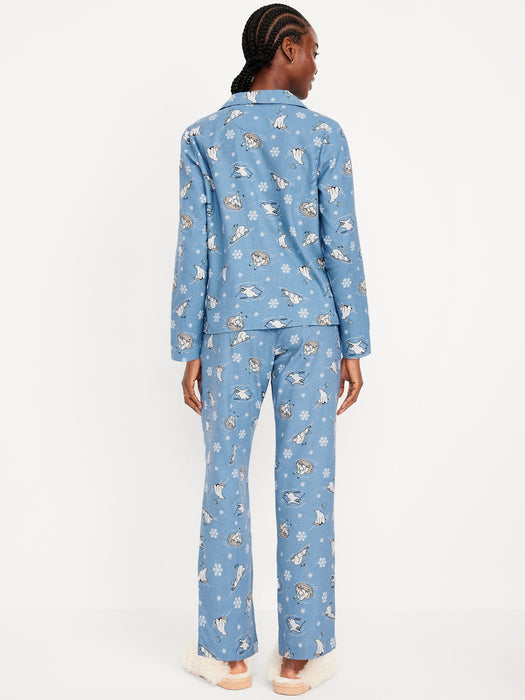 Flannel Pajama Set for Women