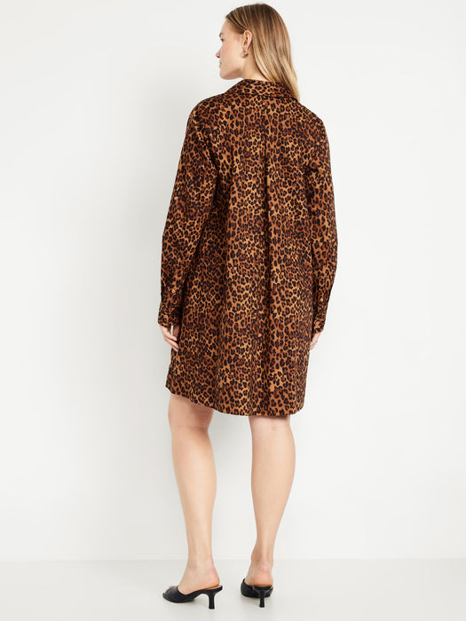 Loose Mini Shirt Dress