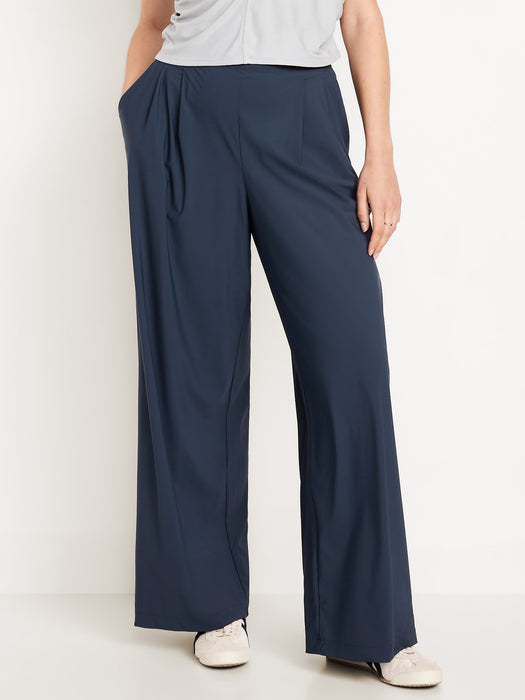 Extra High-Waisted SleekTech Pleated Trousers