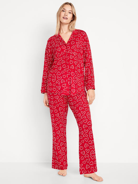 Knit Jersey Pajama Pant Set