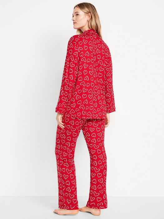 Knit Jersey Pajama Pant Set