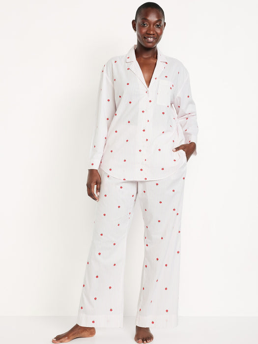 Poplin Pajama Pant Set