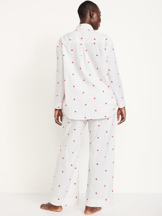 Poplin Pajama Pant Set