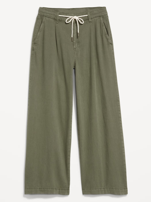 High-Waisted Super Wide-Leg Drapey Pants