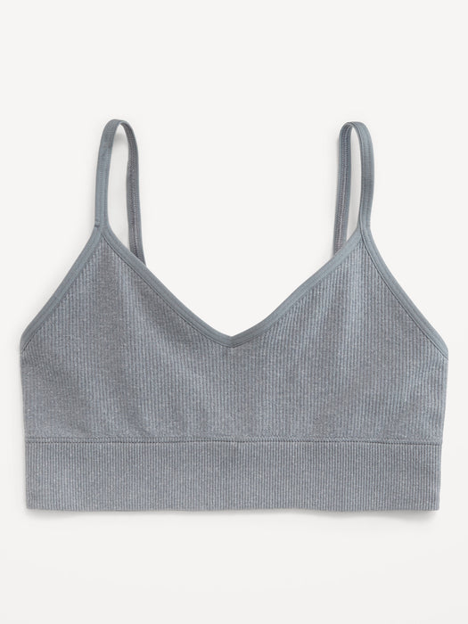 Seamless Ribbed Longline Bra
