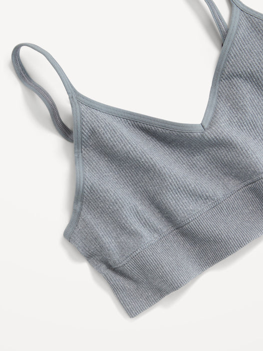 Seamless Ribbed Longline Bra