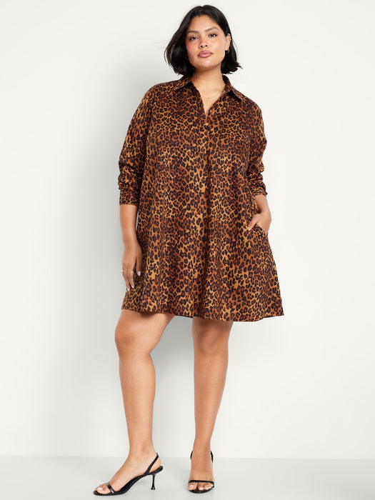 Loose Mini Shirt Dress