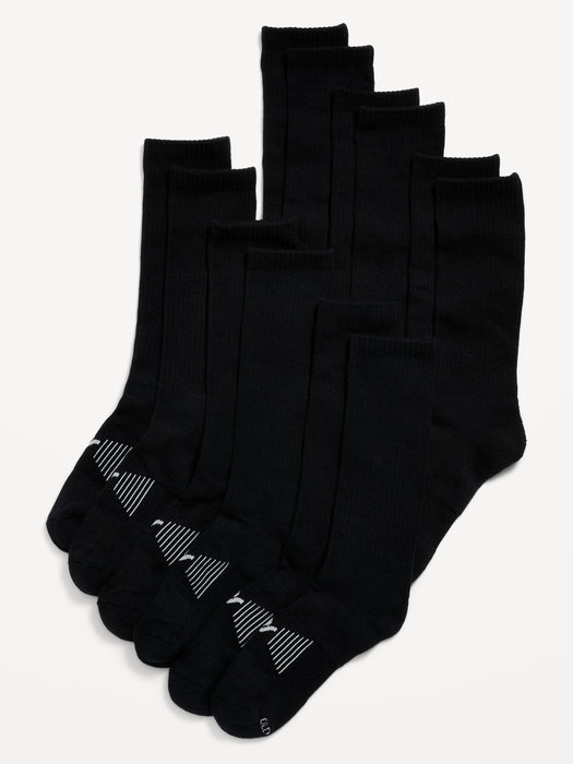 6-Pack Athletic Crew Socks for Men