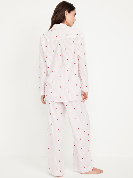 Poplin Pajama Pant Set