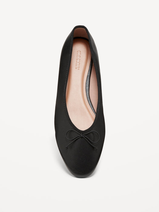 Faux-Leather Ballet Flats