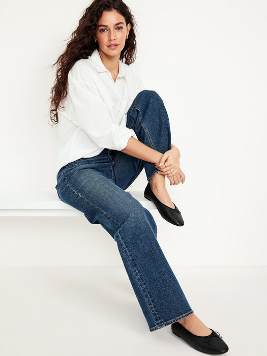 Faux-Leather Ballet Flats