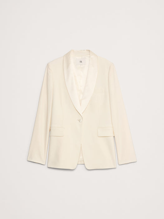 Barathea Relaxed Italian Wool Tuxedo Jacket