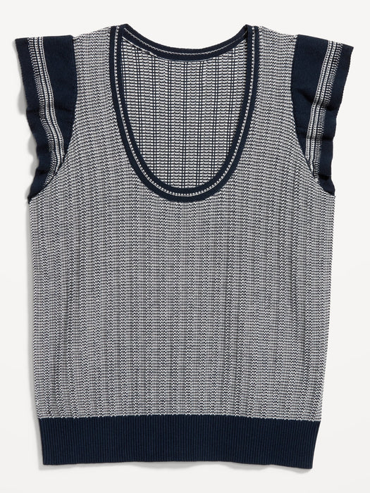 Flutter-Sleeve Sweater