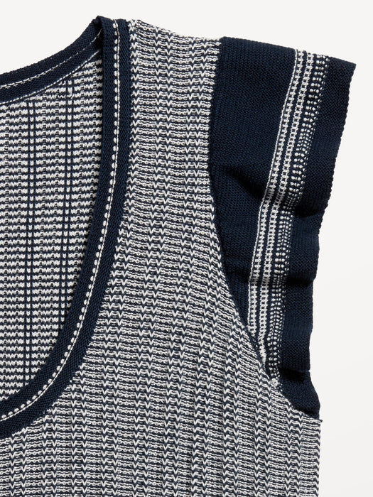 Flutter-Sleeve Sweater