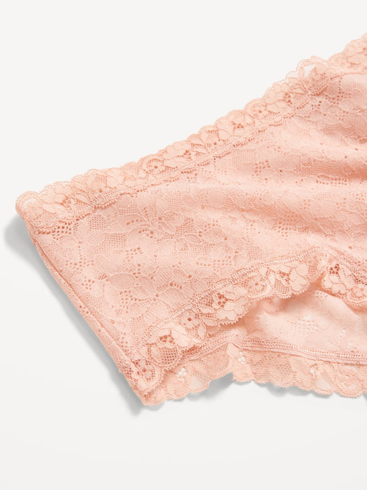 Low-Rise Lace Hipster Underwear