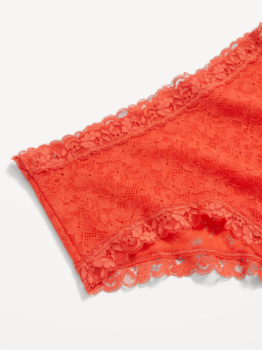 Low-Rise Lace Hipster Underwear