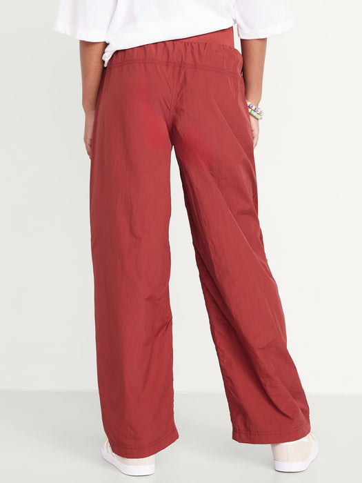High-Waisted Crinkle Wide-Leg Pants for Girls