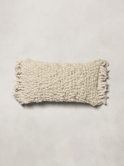 Hand-Carded Merino Pillow