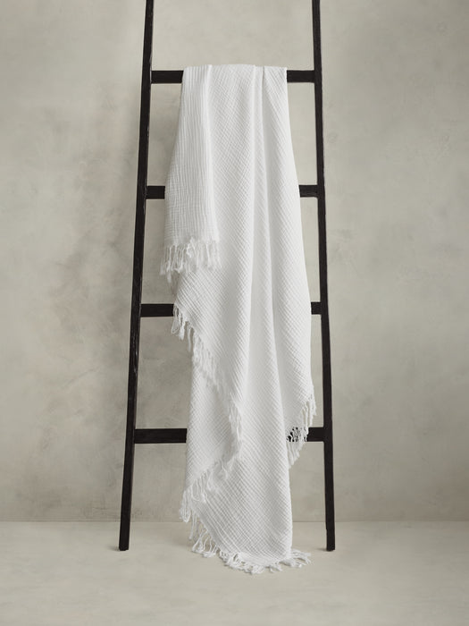 Cotton Gauze Reversible Throw