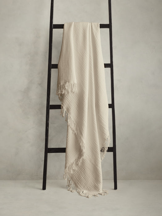 Cotton Gauze Reversible Throw