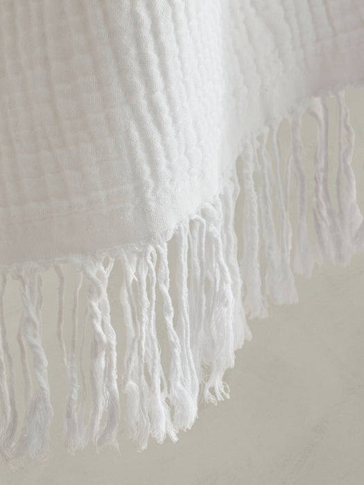 Cotton Gauze Reversible Throw