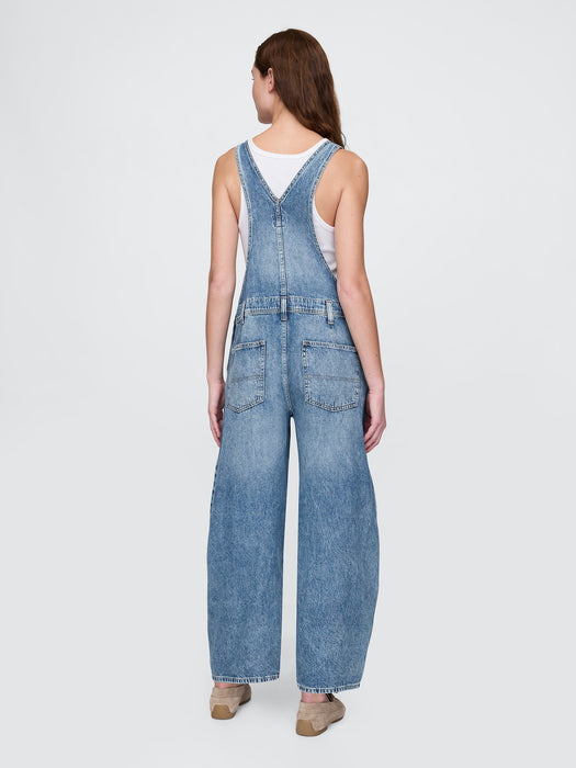 UltraSoft Denim Horseshoe Overalls