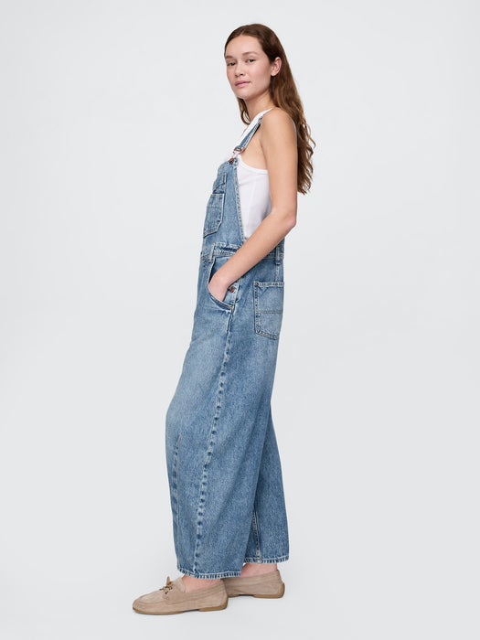 UltraSoft Denim Horseshoe Overalls