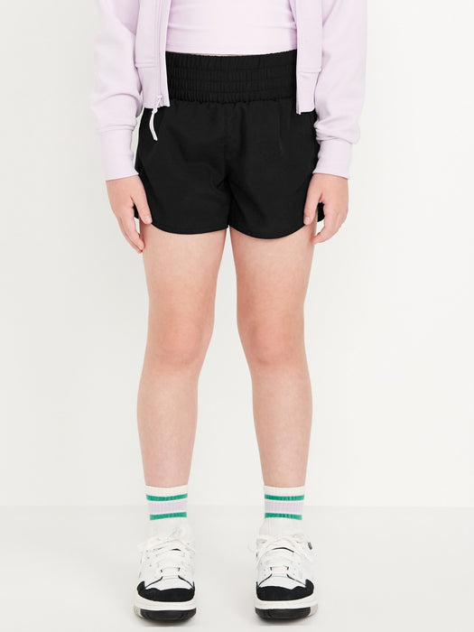 High-Waisted Dolphin-Hem Run Shorts for Girls